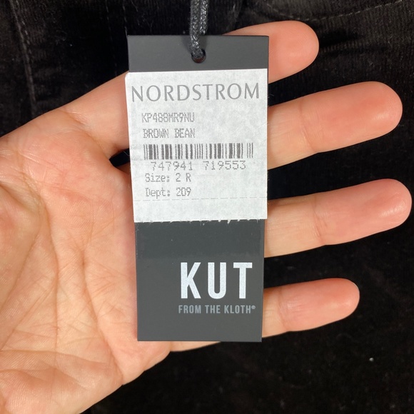 Kut from the Kloth Womens Diana Skinny Corduroy Pant In Bean Brown Size 2 - Picture 11 of 12
